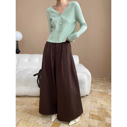 Damen Cardigan Rippenstrick Weich Pastell