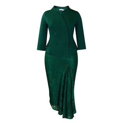 Eveloria Damen Blazer Kleidungsset