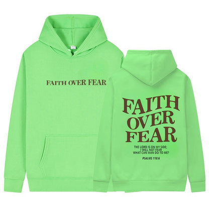 Damen Pullover Kapuzenpullover Baumwolle Inspirierender Schriftzug