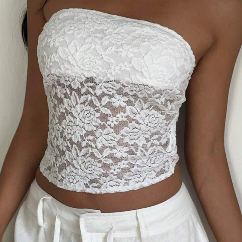 Damen Spitzen Bandeau- Eveloria