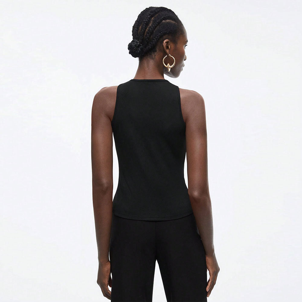 Damen Trägertop Cut-Out-Design Metall-Akzente Eveloria