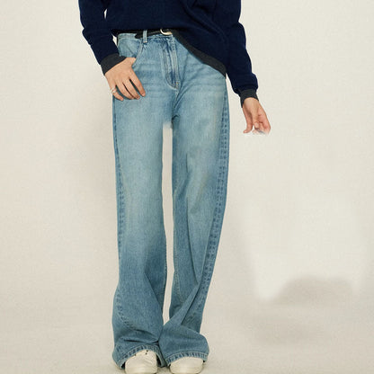 Damen High-Waist Bootcut-Jeans Denim Eveloria