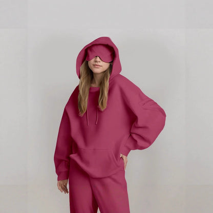 Damen Kapuzenpullover mit Schlafmaske