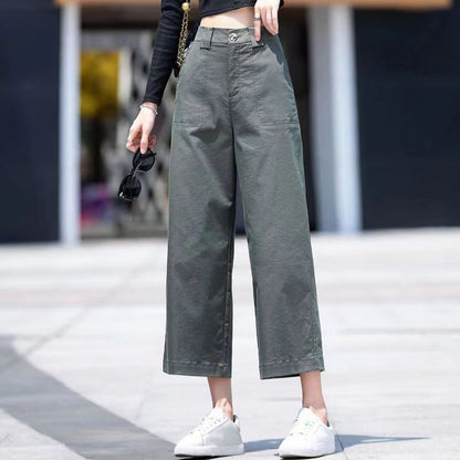 Damen Weite Hose Hochbund Eveloria