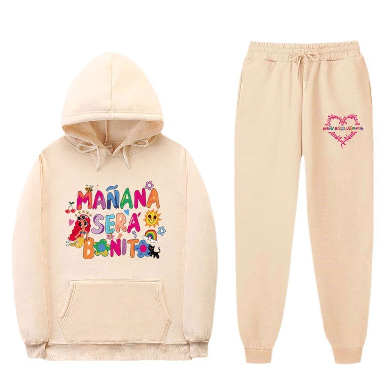 Damen Sweatshirt Jogginghose Set Bunt Eveloria