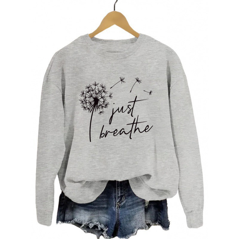 Damen Sweatshirt Pusteblumen-Motiv Eveloria