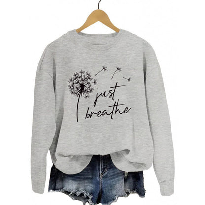 Damen Sweatshirt Pusteblumen-Motiv Eveloria