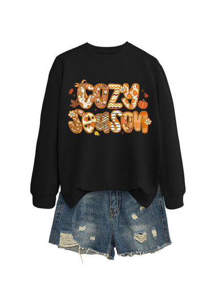 Damen Sweatshirt Herbstdesign Lässiger Schnitt Eveloria