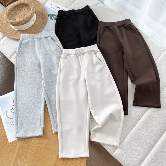 Damen Freizeithose Hochwerter Bund Praktische Taschen Schwarz Eveloria - Eveloria