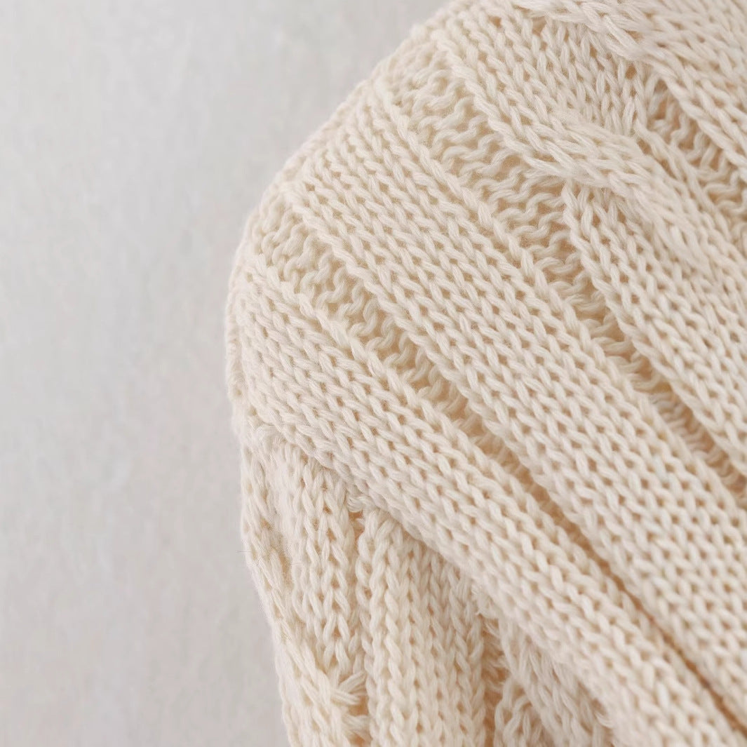 Damen Strickpullover Klassischer Stehkragen Zopfmuster Eveloria
