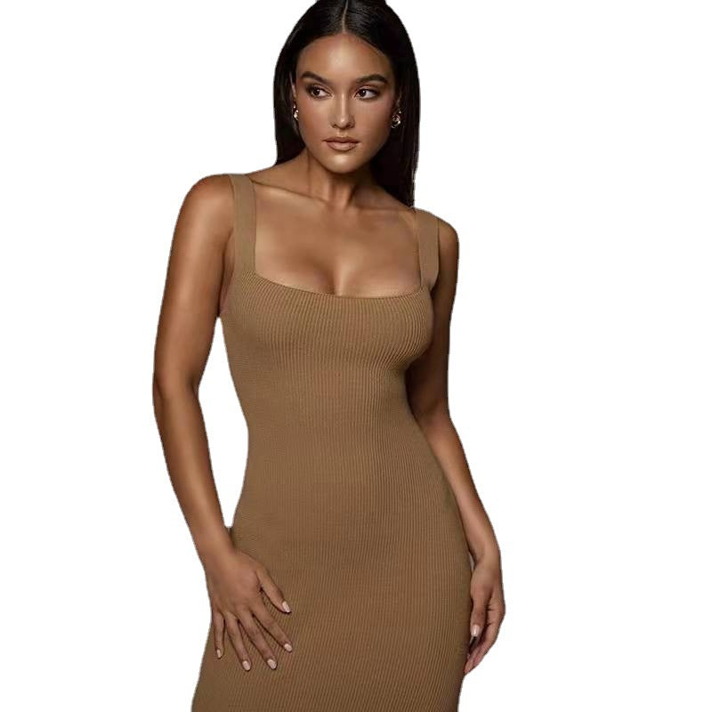 Damen Strickkleid Langärmlig Knielang Eveloria