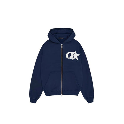 Herren Kapuzensweatjacke Bequem Logo Bund Eveloria