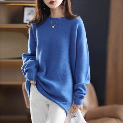 Damen Kuschelpullover Weich Eveloria