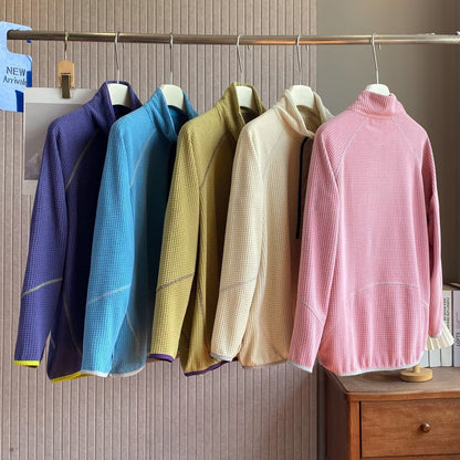 Damen Fleece-Pullover Kurzreißverschluss Eveloria