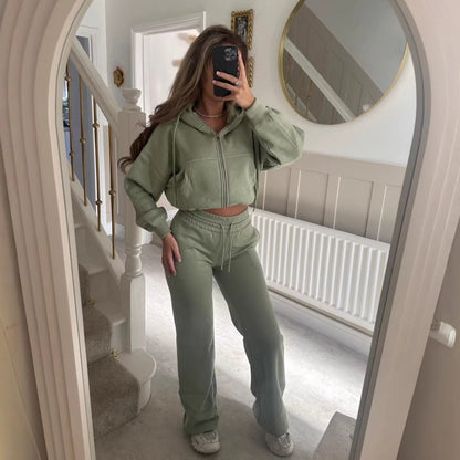Damen Hoodie Jogginghose Set Lässig Eveloria