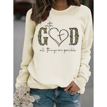 Damen Sweatshirt Kreatives Modedesign Motivierend Grau