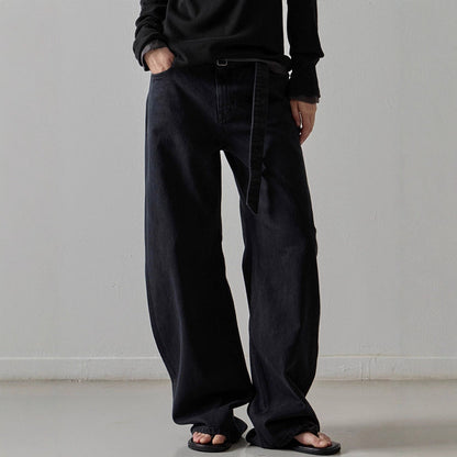 Damen Relaxed-Fit Jeans Weit Bequem Eveloria