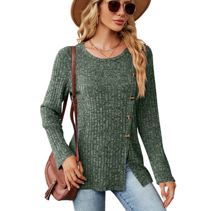 Damen Strickoberteil Langärmlig Eveloria