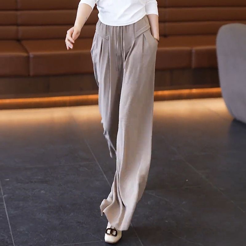 Damen Weitbein-Hose aus Seide Eveloria