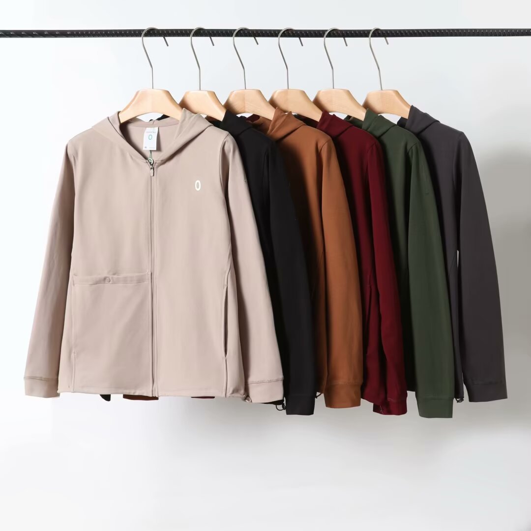 Damen Kapuzenjacke Atmungsaktives Material Reißverschlusstasche - Eveloria