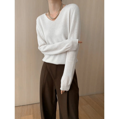 Damen Pullover V-Ausschnitt Weich Evelyn - Eveloria