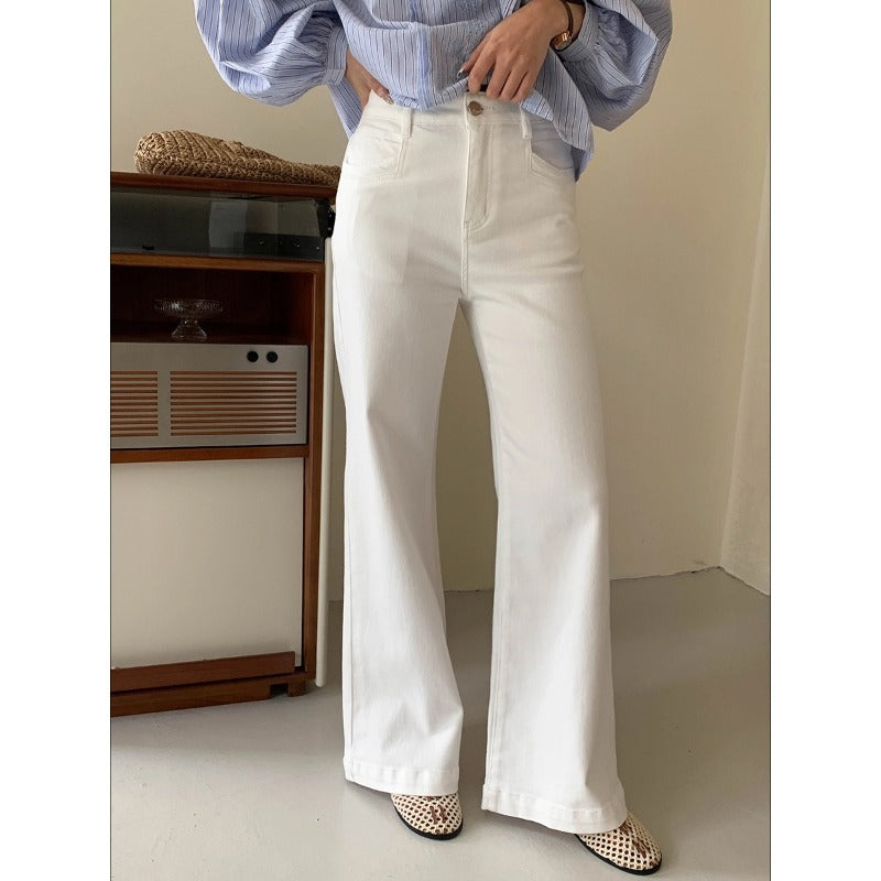 Damen Highwaist Jeans Weite Fit Eveloria - Eveloria