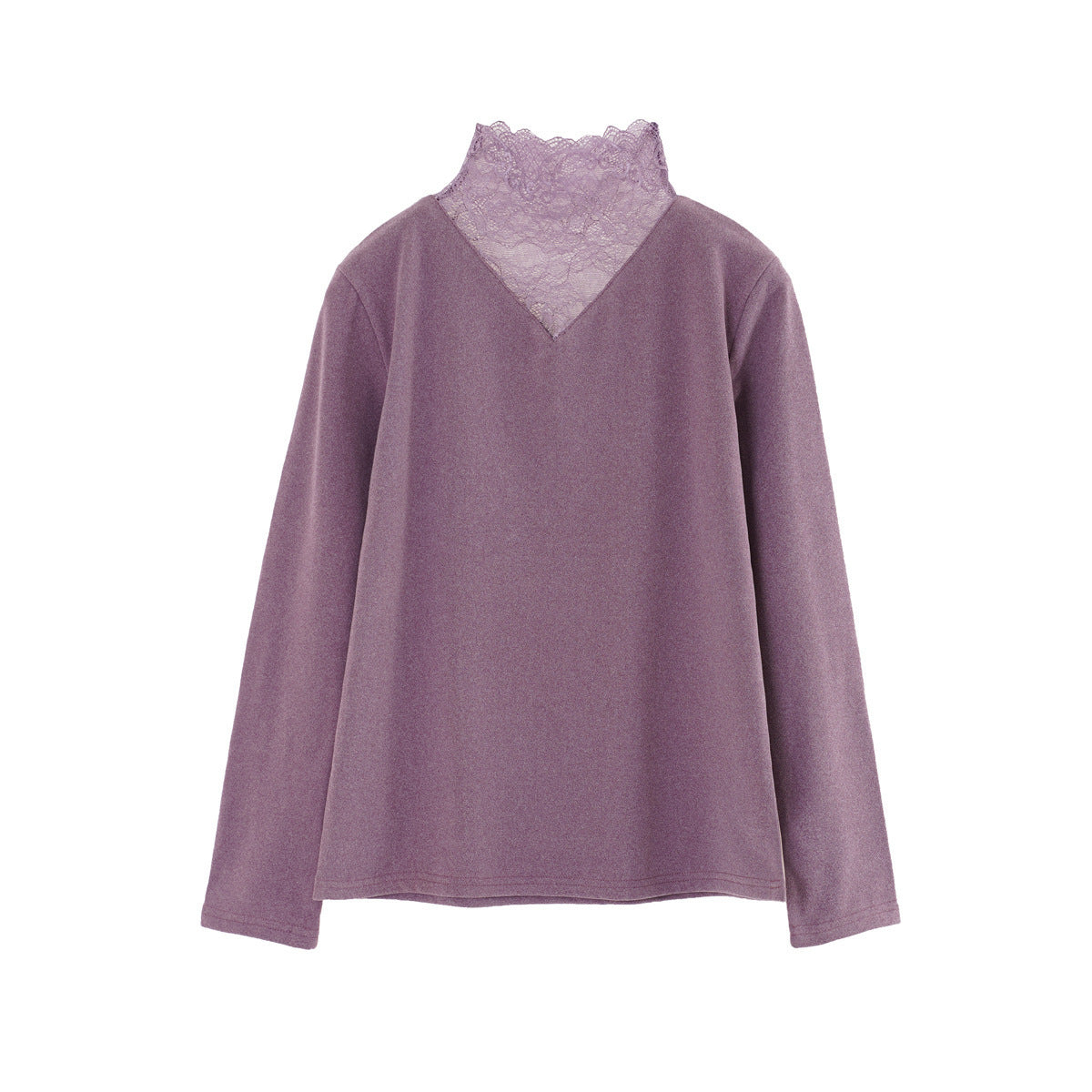 Damen Bluse mit Spitze Elegant Weiß