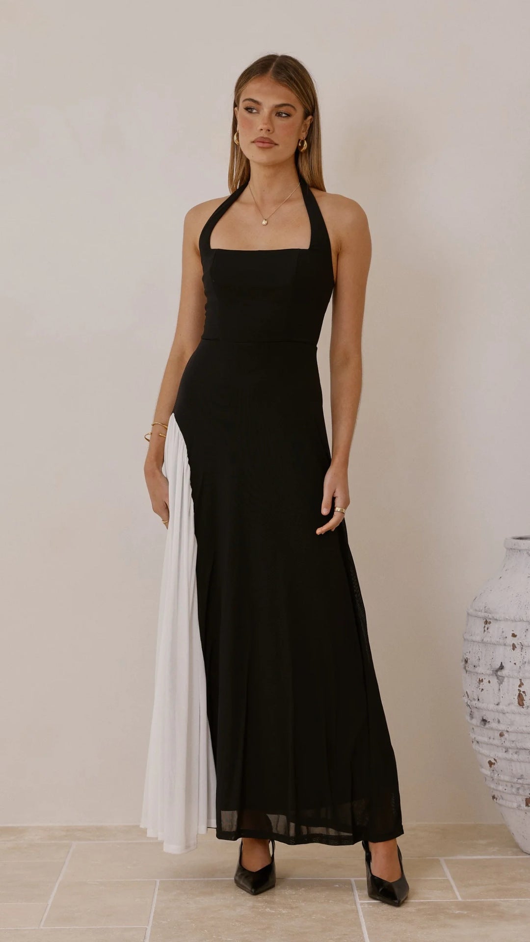 Damen Abendkleid Asymmetrischer Schnitt Elegantes Design Eveloria