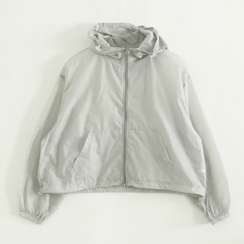 Damen Leichte Funktionsjacke Kapuze Eveloria