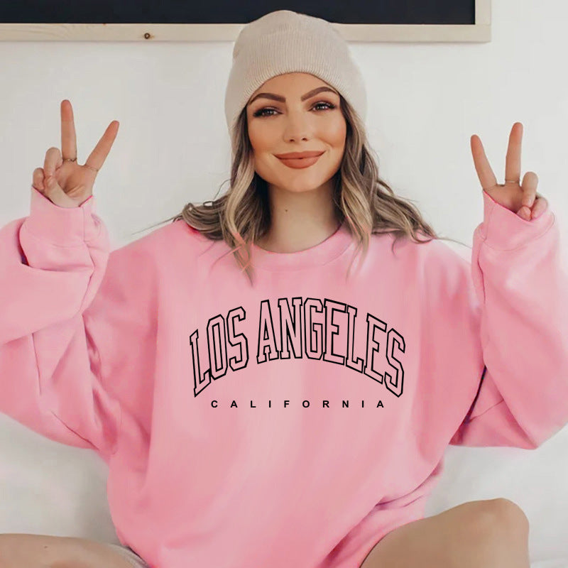 Damen Sweatshirt Lässiger Schnitt Mit Schriftzug Grau Eveloria