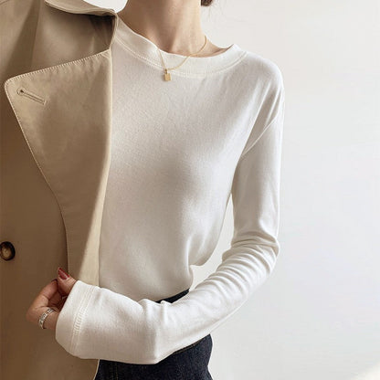 Damen Langärmliges Oberteil Rippstruktur Fein Eveloria