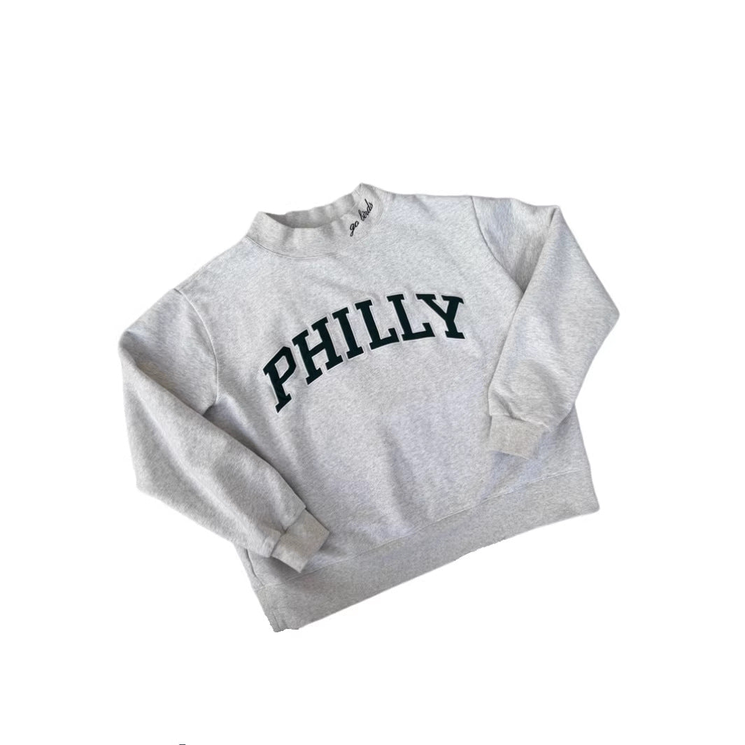 Damen Oversized Sweatshirt mit Schriftzug