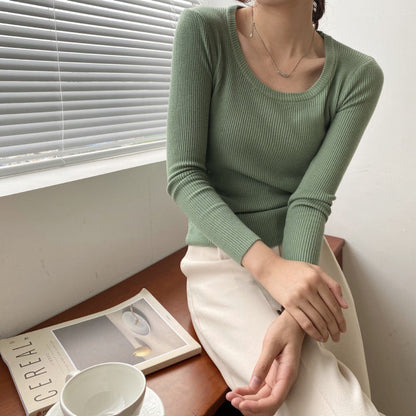 Damen Langarm-Shirt Eveloria Baumwolle Weiß