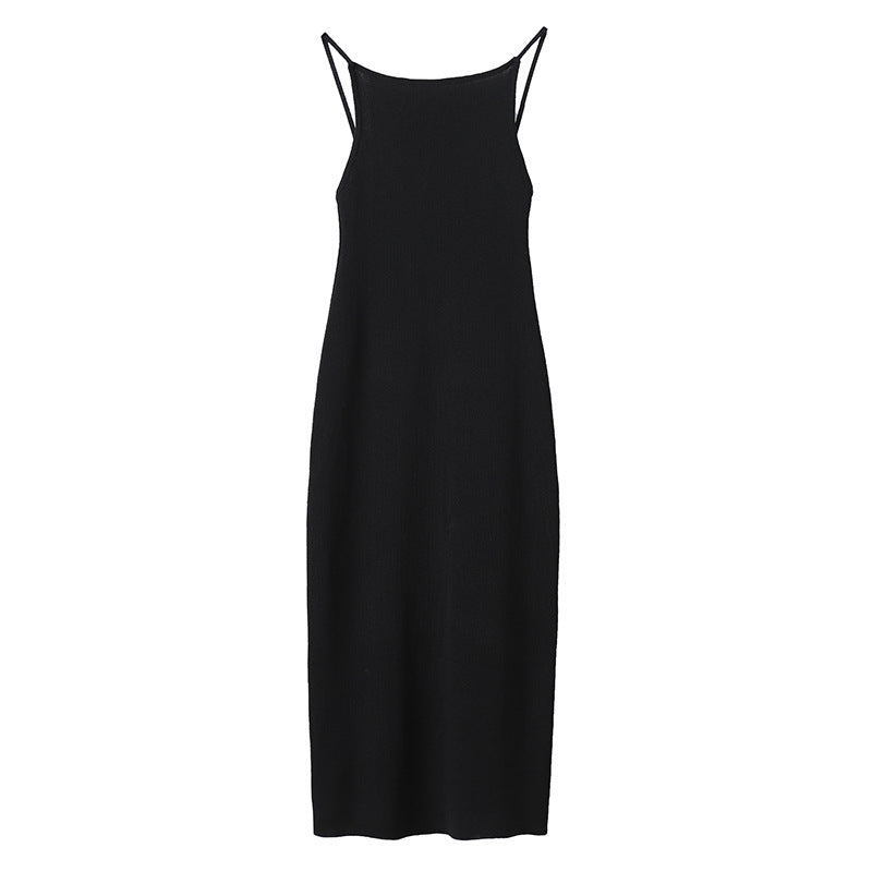 Damen Maxikleid Rippstruktur Figurbetont Eveloria