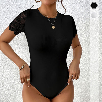 Damen Body Spitzenüberzug Figurbetonter Silhouette Eveloria