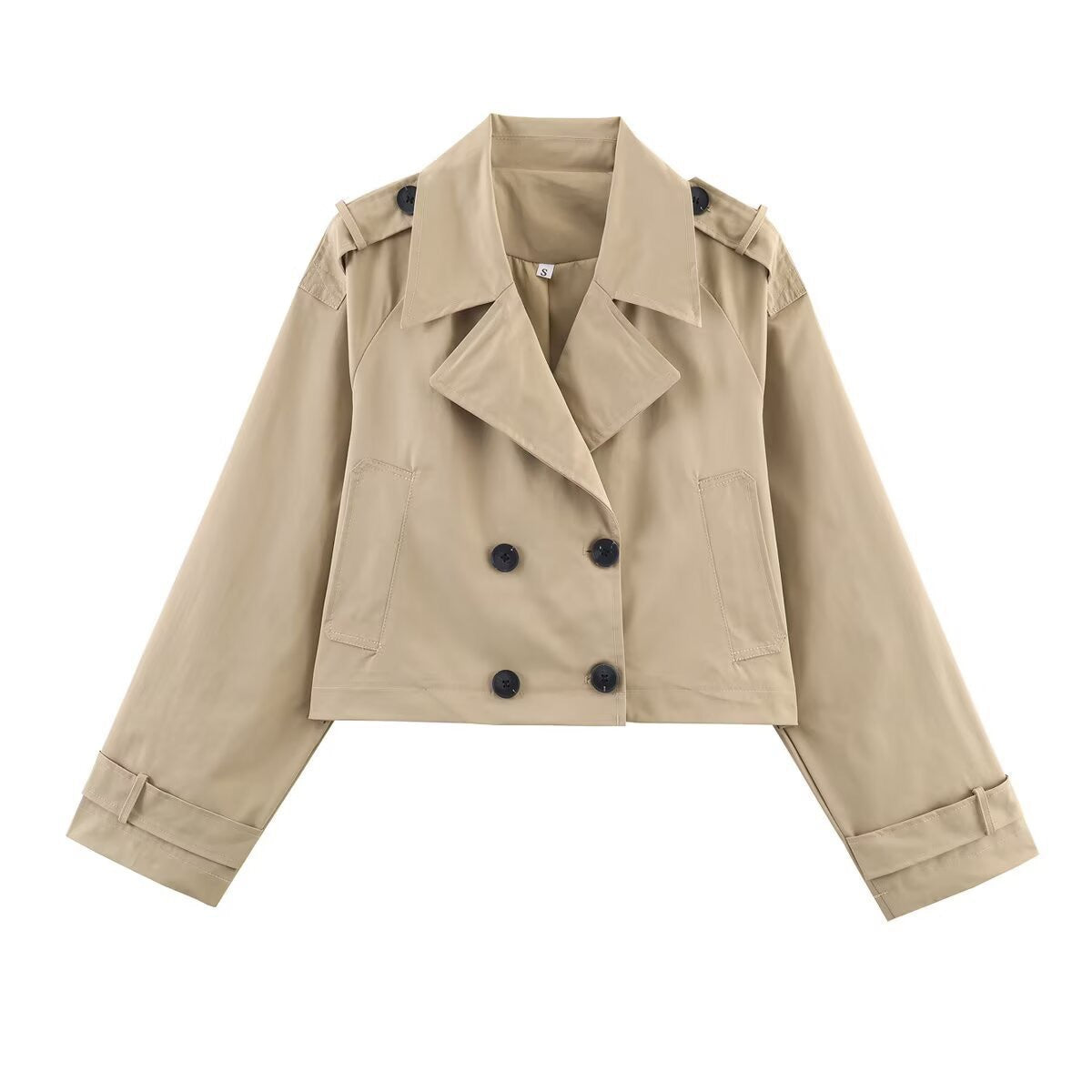 Damen Trenchcoatjacke Eveloria Kurz Modisch