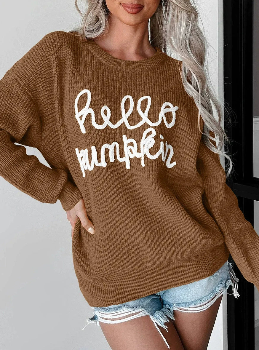 Eveloria Damen Sweatshirt Relaxed Fit Wollmischung Ribbeldetail Grau