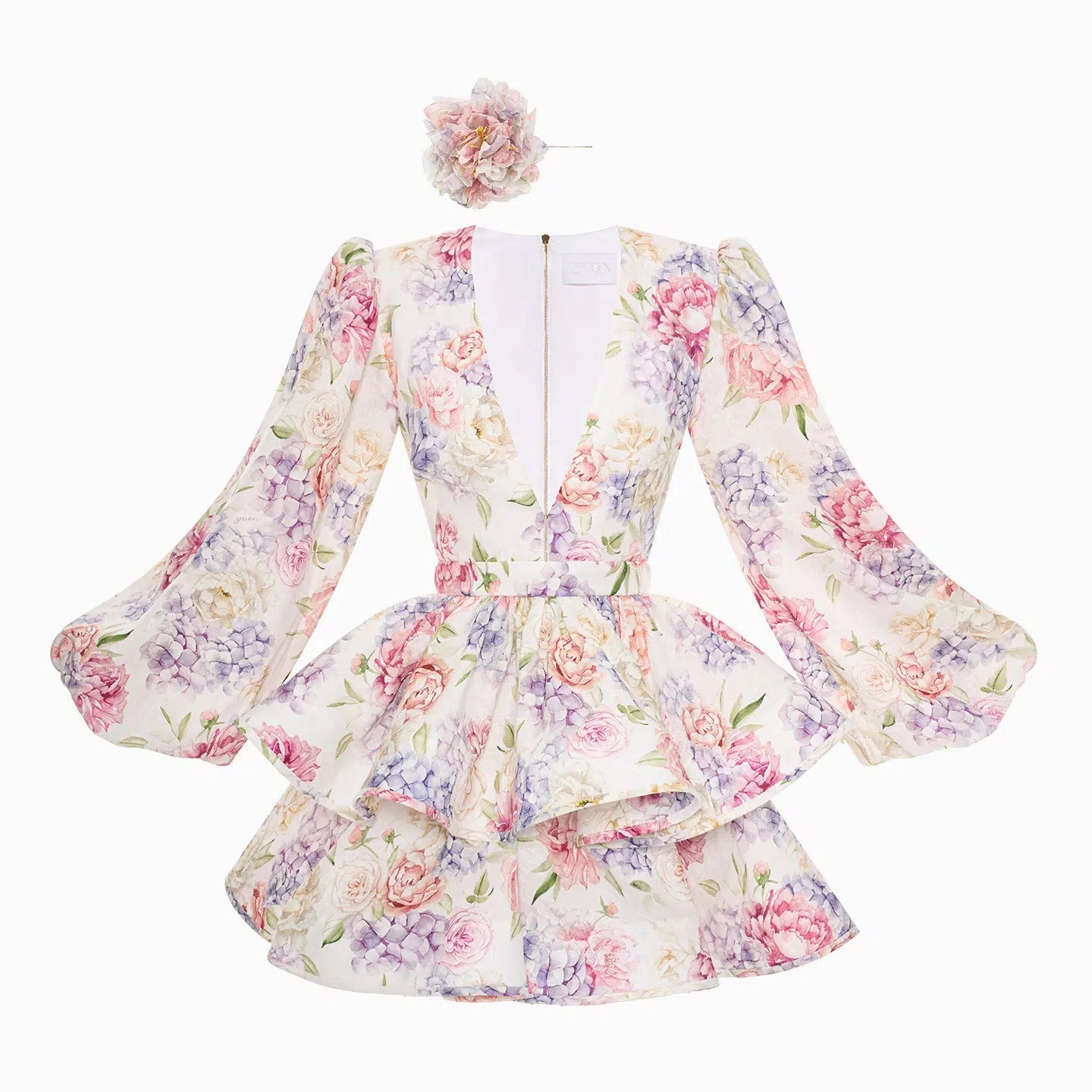 Damen Blumenkleid Eveloria Festlich