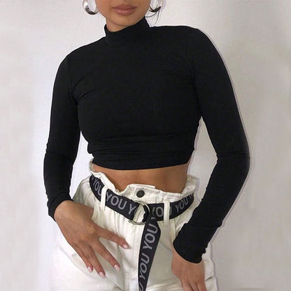 Damen Figurbetontes Langarm-Shirt Eveloria