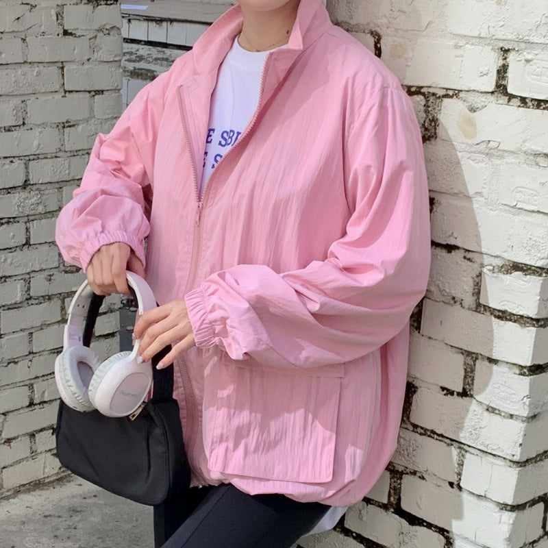 Damen Übergangsjacke Voluminöse Ärmel Praktische Taschen