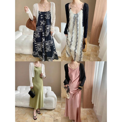Damen Maxikleid Tüllbolero Elegant Eveloria