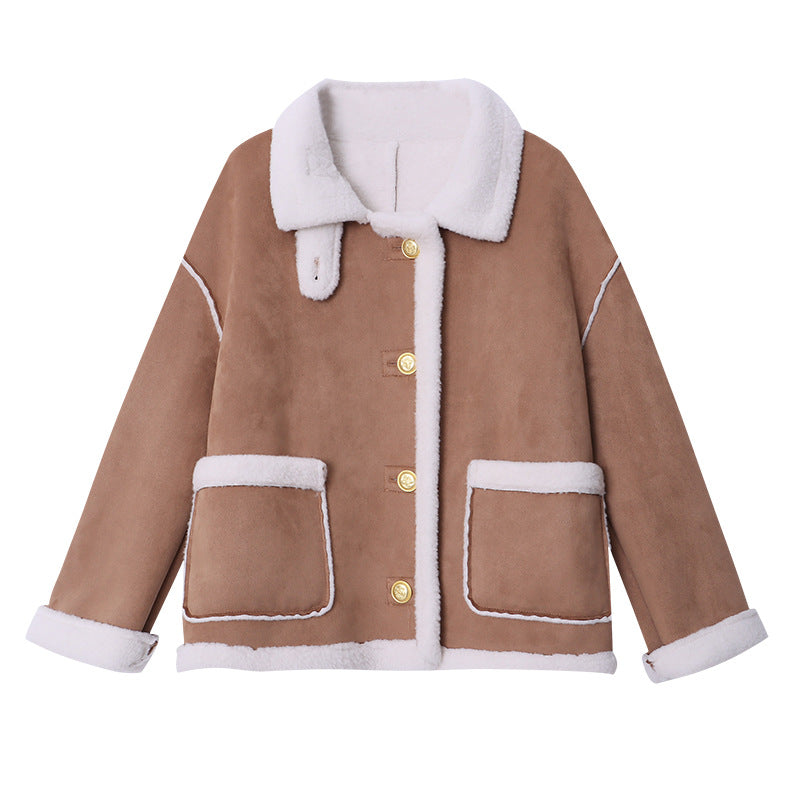 Damen Oversized Teddyjacke Eveloria