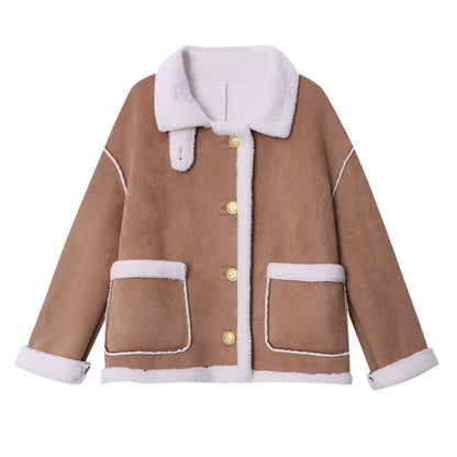 Damen Oversized Teddyjacke Eveloria