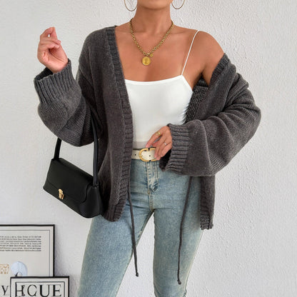 Damen Strickjacke mit Gürtel Eveloria