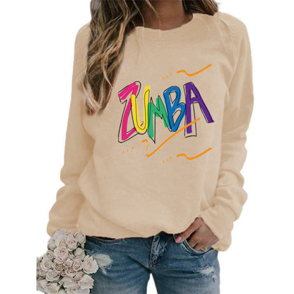 Damen Sweatshirt Modernes Zumba-Design Lässig Eveloria