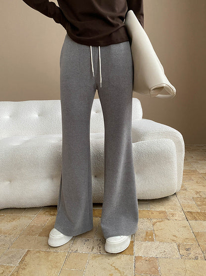 Damen Palazzohose Baumwollmix Bequem Eveloria