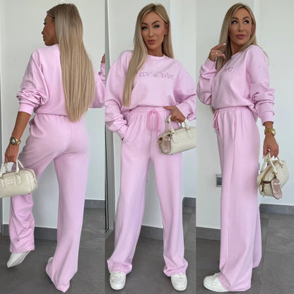 Damen Freizeit-Set Sweatshirt Hose Eveloria - Eveloria