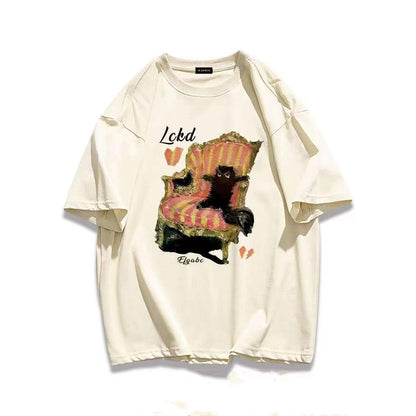 Damen Sweatshirt Katzendesign Humor Eveloria