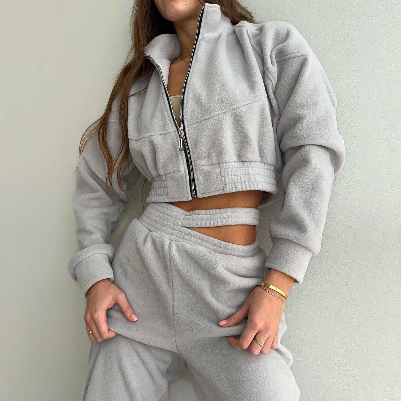 Damen Fleece Freizeitanzug Hochwertig Eveloria - Eveloria