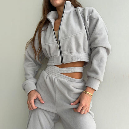 Damen Fleece Freizeitanzug Hochwertig Eveloria - Eveloria